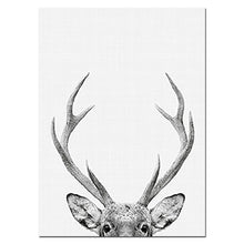 Load image into Gallery viewer, NUOMEGE Baby Animal Poster Panda Giraffe Elephant Canvas Painting Nursery Wall Art Nordic Picture Kid&#39;s Bedroom Decoration