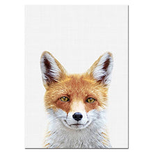 Load image into Gallery viewer, NUOMEGE Baby Animal Poster Panda Giraffe Elephant Canvas Painting Nursery Wall Art Nordic Picture Kid&#39;s Bedroom Decoration