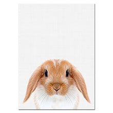 Load image into Gallery viewer, NUOMEGE Baby Animal Poster Panda Giraffe Elephant Canvas Painting Nursery Wall Art Nordic Picture Kid&#39;s Bedroom Decoration
