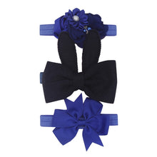 Load image into Gallery viewer, New 3pcs/lot Kids Baby Girls Floral Headband Chiffon Ribbon Bowknot Hair Accessories Hairband Set Elastic Children Kids Headwear