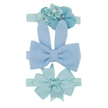 Load image into Gallery viewer, New 3pcs/lot Kids Baby Girls Floral Headband Chiffon Ribbon Bowknot Hair Accessories Hairband Set Elastic Children Kids Headwear