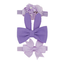 Load image into Gallery viewer, New 3pcs/lot Kids Baby Girls Floral Headband Chiffon Ribbon Bowknot Hair Accessories Hairband Set Elastic Children Kids Headwear