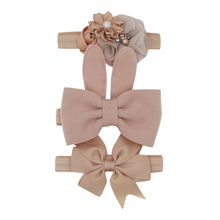 Load image into Gallery viewer, New 3pcs/lot Kids Baby Girls Floral Headband Chiffon Ribbon Bowknot Hair Accessories Hairband Set Elastic Children Kids Headwear