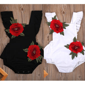 Newborn Baby Girls Sleeveless Jumpsuit Floral Romper Outfits baby girl clothes bodysuit Sunsuit UK