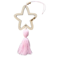 Load image into Gallery viewer, Nordic Style Wooden Star Wind Chimes Kid Home Decoration Accessories Art Wall Hanging For Girls Living Room Toddler DreamCatcher