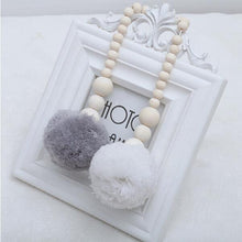 Load image into Gallery viewer, Nordic Wooden Beads Ornament Double Star Moon Kids Room Decoration Baby Crib Tent Hanging Pendant Wall Decor Photography Props