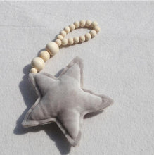 Load image into Gallery viewer, Nordic Wooden Beads Ornament Double Star Moon Kids Room Decoration Baby Crib Tent Hanging Pendant Wall Decor Photography Props