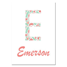 Load image into Gallery viewer, Nursery Quote Wall Art Canvas Print Personalized Name Custom Poster Nordic Painting Wall Picture Kids Girl Bedroom Decoration