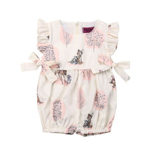 Load image into Gallery viewer, PUDCOCO Fashion Newborn Kids Infant Baby Girls Deer Romper Bow Floral Jumpsuit Clothes Casual Pretty Outfits Set 0-24M