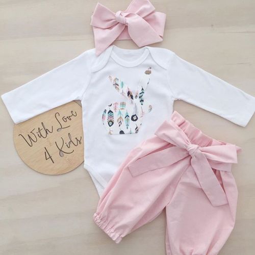PUDCOCO  Newborn Infant Baby Girls Clothes Jumpsuit Romper Bodysuit +Pants Outfits Set Support wholesale