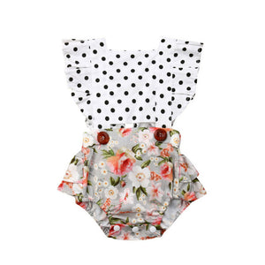 PUDCOCO Newborn Toddler Baby Girl Romper Ruffle Backless Bodysuit Jumpsuit Outfit Summer Support wholesale