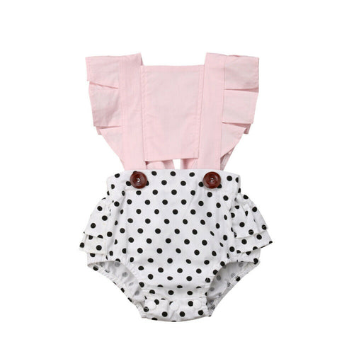 PUDCOCO Newborn Toddler Baby Girl Romper Ruffle Backless Bodysuit Jumpsuit Outfit Summer Support wholesale