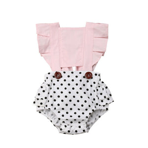 PUDCOCO Newborn Toddler Baby Girl Romper Ruffle Backless Bodysuit Jumpsuit Outfit Summer Support wholesale