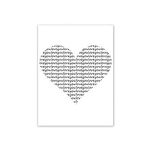 Load image into Gallery viewer, Scandinavian Style Love Poster Black and White Canvas Painting Amore Wall Pictures For Living Room Nordic Decoration Home Art