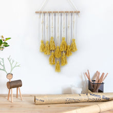 Load image into Gallery viewer, Tapestry Handmade Tassel Macrame Hanging Decorations Bohemian Handwork Wall Tapestry Living Room Bedroom Wall Decoration