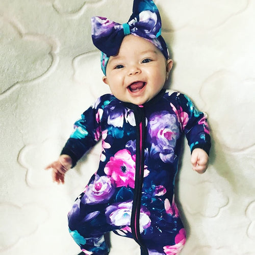 TinyPeople 2019 baby Onesie Baby Girl Clothes Newborn Rompers Bebe Jumpsuits Floral cotton Toddler Costume Onesie Infant romper