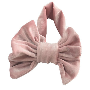 Toddle Kids Baby Girl Gold Velvet Headband Fashion Solid Cloth Bow Turban Knot Head Wrap Hairband Stretch Girls Headbands 3-12M