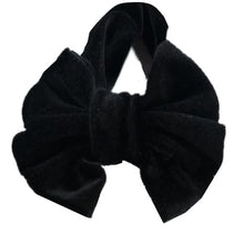 Load image into Gallery viewer, Toddle Kids Baby Girl Gold Velvet Headband Fashion Solid Cloth Bow Turban Knot Head Wrap Hairband Stretch Girls Headbands 3-12M