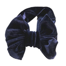Load image into Gallery viewer, Toddle Kids Baby Girl Gold Velvet Headband Fashion Solid Cloth Bow Turban Knot Head Wrap Hairband Stretch Girls Headbands 3-12M