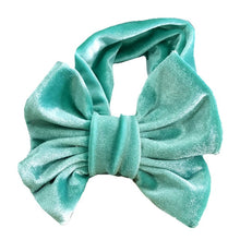 Load image into Gallery viewer, Toddle Kids Baby Girl Gold Velvet Headband Fashion Solid Cloth Bow Turban Knot Head Wrap Hairband Stretch Girls Headbands 3-12M