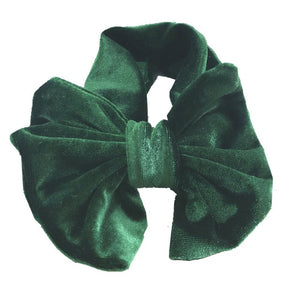 Toddle Kids Baby Girl Gold Velvet Headband Fashion Solid Cloth Bow Turban Knot Head Wrap Hairband Stretch Girls Headbands 3-12M