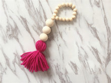 Load image into Gallery viewer, WHISM Nordic Style Wooden Beads Tassel Pendant Kids Room Wall Decoration Nursery Tent Hanging Ornament for Photography