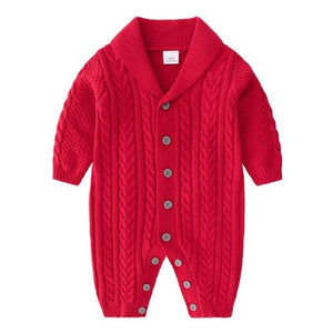 Knit jumpsuit & cap
