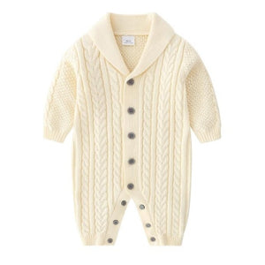 Knit jumpsuit & cap