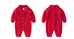 Knit jumpsuit & cap
