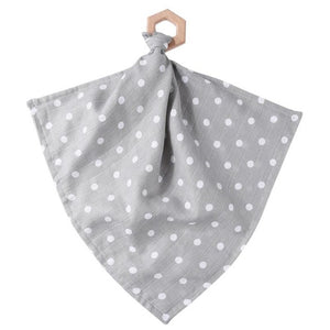 Baby Saliva Towel Cotton Soft Baby Bibs Cloth Printed Infant Saliva Towel Wood Teeth Teether Toy Kids Bandana Bibs Baby Care
