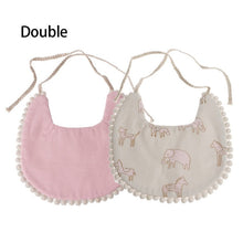 Load image into Gallery viewer, Baby Double-Sided Printing Tassel Saliva Towel