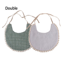 Load image into Gallery viewer, Baby Double-Sided Printing Tassel Saliva Towel