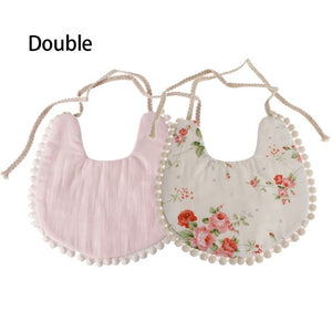 Baby Double-Sided Printing Tassel Saliva Towel