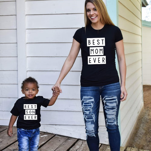 Best Mom Ever Best Son Ever Mama and Son T Shirts