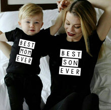 Load image into Gallery viewer, Best Mom Ever Best Son Ever Mama and Son T Shirts