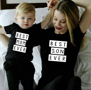 Best Mom Ever Best Son Ever Mama and Son T Shirts