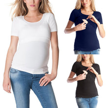 Load image into Gallery viewer, Breastfeeding Nursing  Short sleeve Shirt