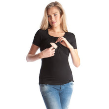 Load image into Gallery viewer, Breastfeeding Nursing  Short sleeve Shirt