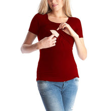 Load image into Gallery viewer, Breastfeeding Nursing  Short sleeve Shirt