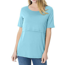 Load image into Gallery viewer, Casual Solid Tee Mother&#39;s Summer Short