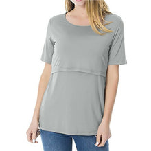 Load image into Gallery viewer, Casual Solid Tee Mother&#39;s Summer Short