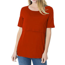 Load image into Gallery viewer, Casual Solid Tee Mother&#39;s Summer Short