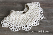 Load image into Gallery viewer, Cotton Lace Collar False Slobber Baby Girl Bib