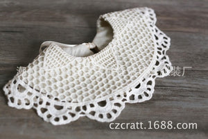 Cotton Lace Collar False Slobber Baby Girl Bib