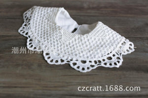 Cotton Lace Collar False Slobber Baby Girl Bib