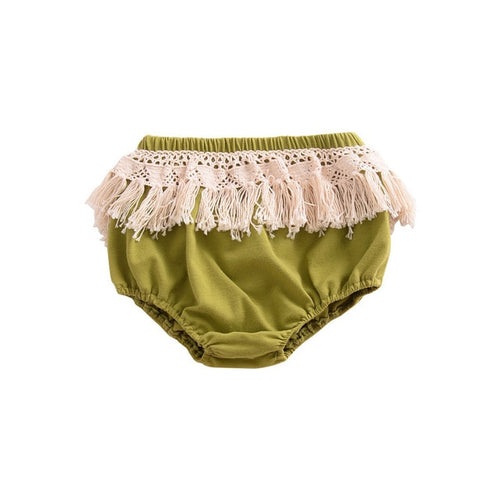 Summer Baby Cotton Shorts Infant Girls Tassel Ruffle Diaper Covers Kids Cute Frilly Pants Nappy Cover Bloomers D0881