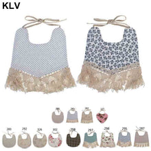 Load image into Gallery viewer, Floral Double-Sided Print Feeding Babies Bibs