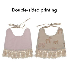 Load image into Gallery viewer, Floral Double-Sided Print Feeding Babies Bibs