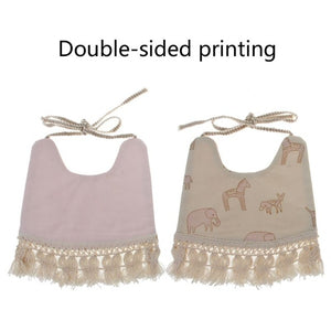 Floral Double-Sided Print Feeding Babies Bibs