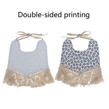Load image into Gallery viewer, Floral Double-Sided Print Feeding Babies Bibs